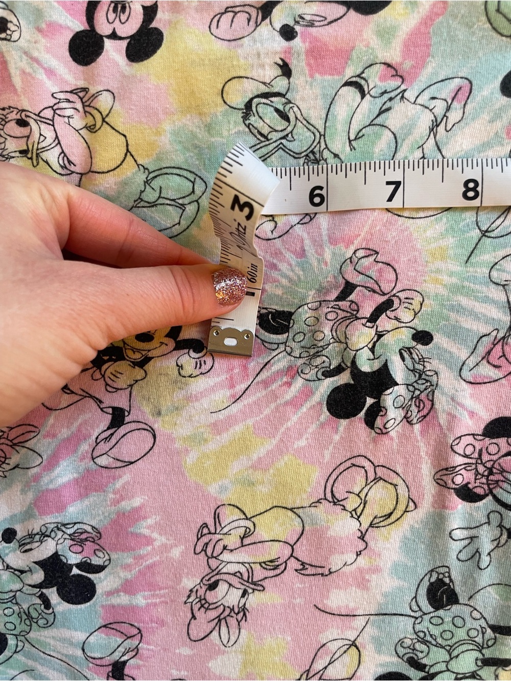 🎳Disney Pastel Tie-Dye Mickey & Minnie Tank Top - Pink, Yellow, Mint - Picture 5 of 7